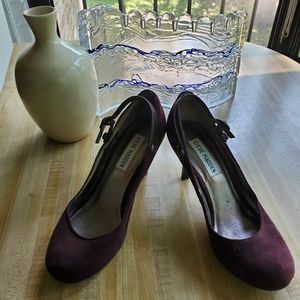 Steve Madden Suede Burgundy Mary Janes